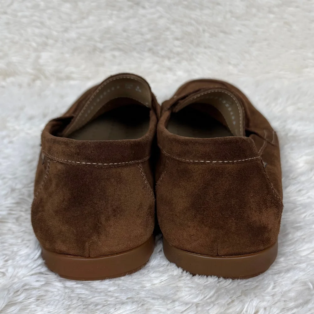 Mephisto Alexis brown velvet leather moccasin loafers-8.5